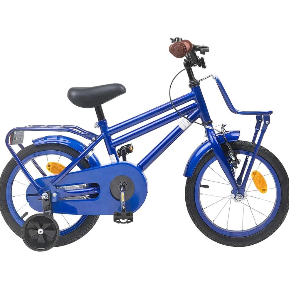 vidaXL Kinderfiets 12 Inch voor 2-4 jaar oud Donkerblauw