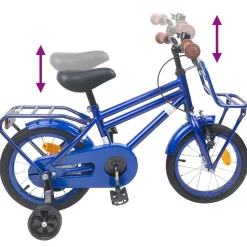 vidaXL Kinderfiets 12 Inch voor 2-4 jaar oud Donkerblauw