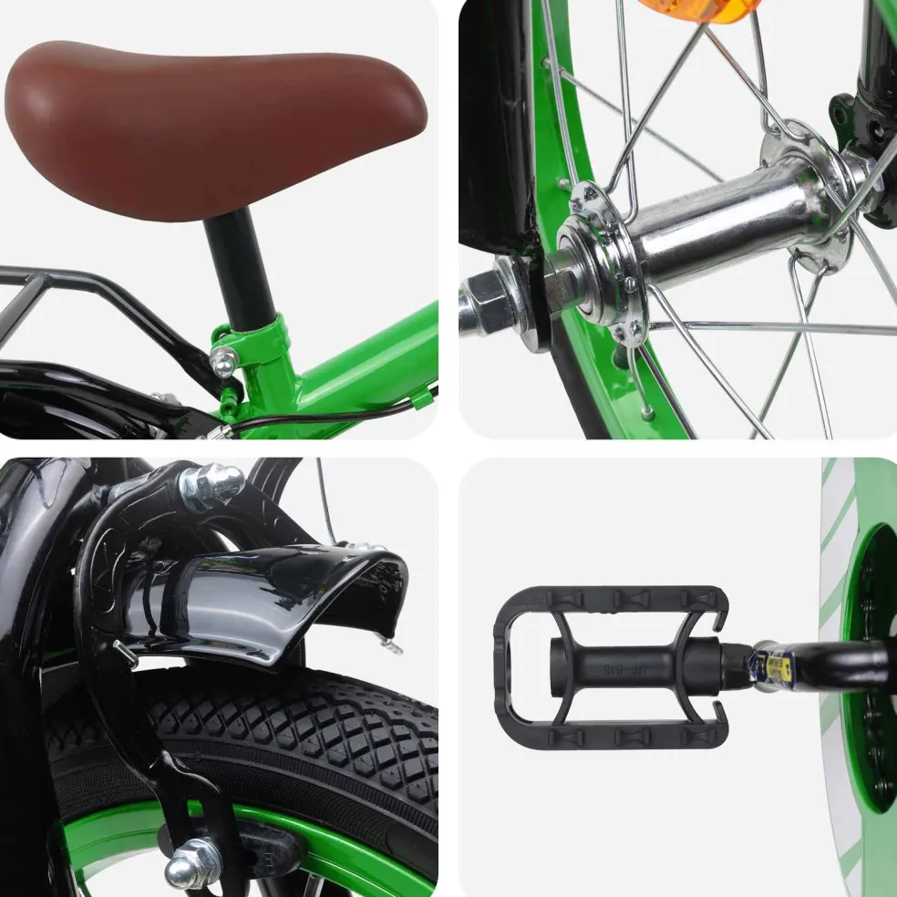 vidaXL Kinderfiets 12 Inch voor 2-4 jaar oud Groen