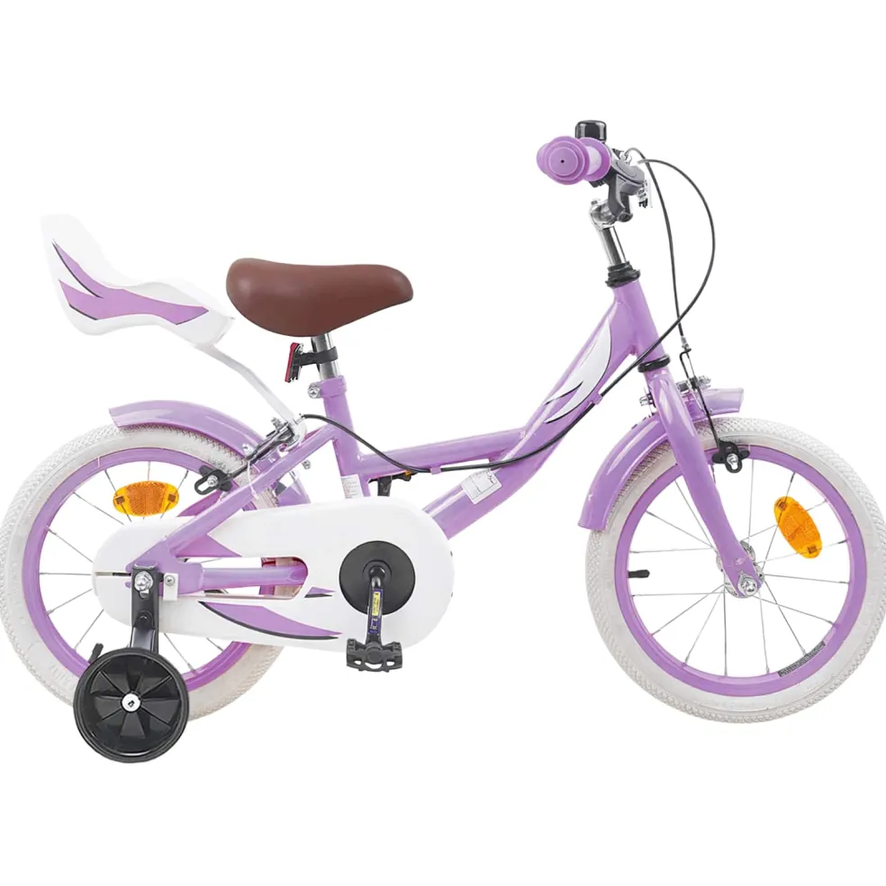 vidaXL Kinderfiets 12 Inch voor 2-4 jaar oud Paars