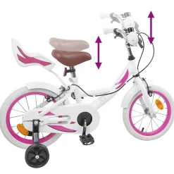 vidaXL Kinderfiets 12 Inch voor 2-4 jaar oud Wit