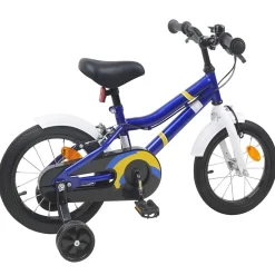 vidaXL Kinderfiets 12 Inch voor 2-4 jaar oud Blauw Wit