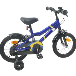 vidaXL Kinderfiets 12 Inch voor 2-4 jaar oud Blauw en Zwart