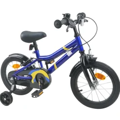 vidaXL Kinderfiets 12 Inch voor 2-4 jaar oud Blauw en Zwart