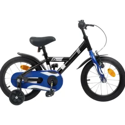 vidaXL Kinderfiets 12 Inch voor 2-4 jaar oud Zwart