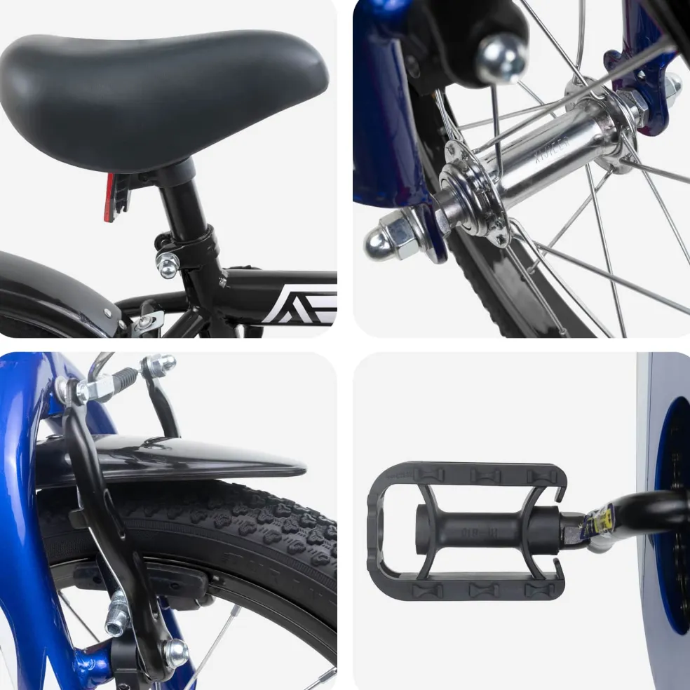 vidaXL Kinderfiets 12 Inch voor 2-4 jaar oud Zwart