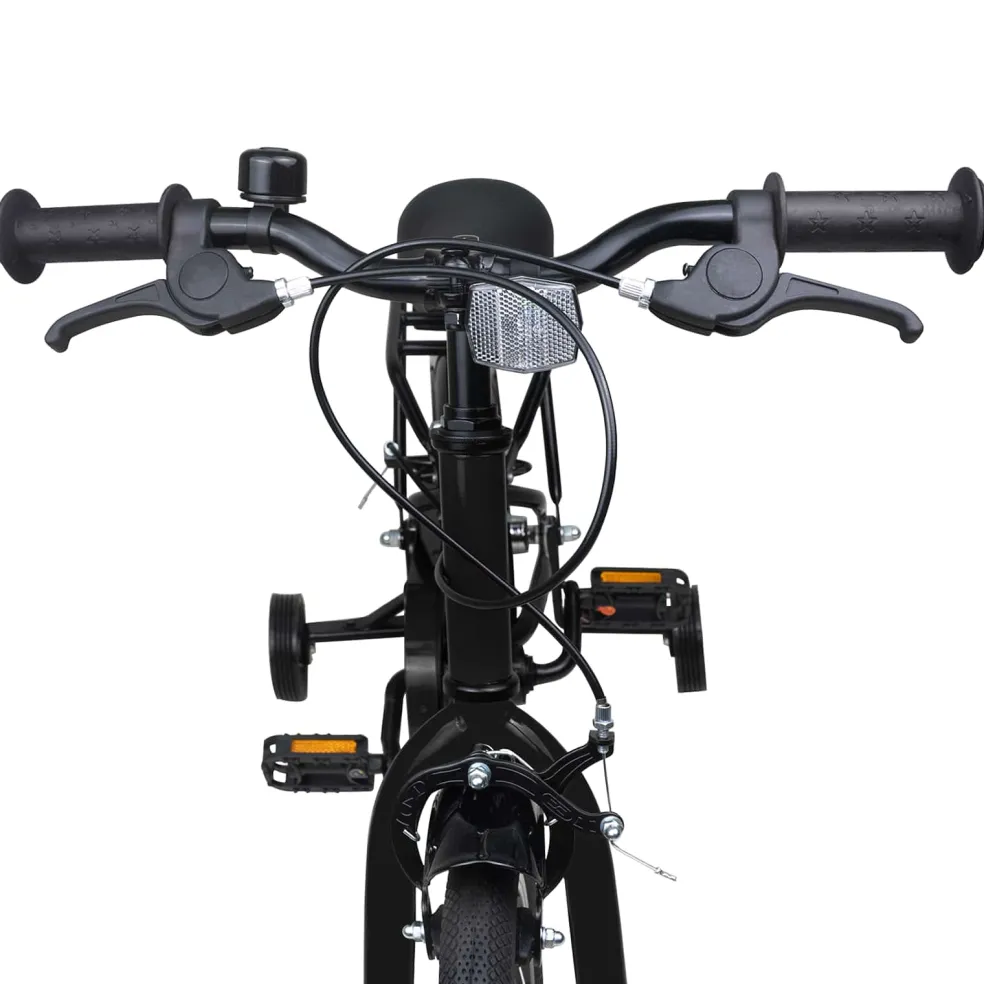 vidaXL Kinderfiets 12 Inch voor 2-4 jaar oud Zwart