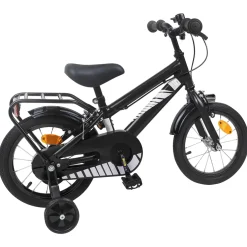 vidaXL Kinderfiets 12 Inch voor 2-4 jaar oud Zwart