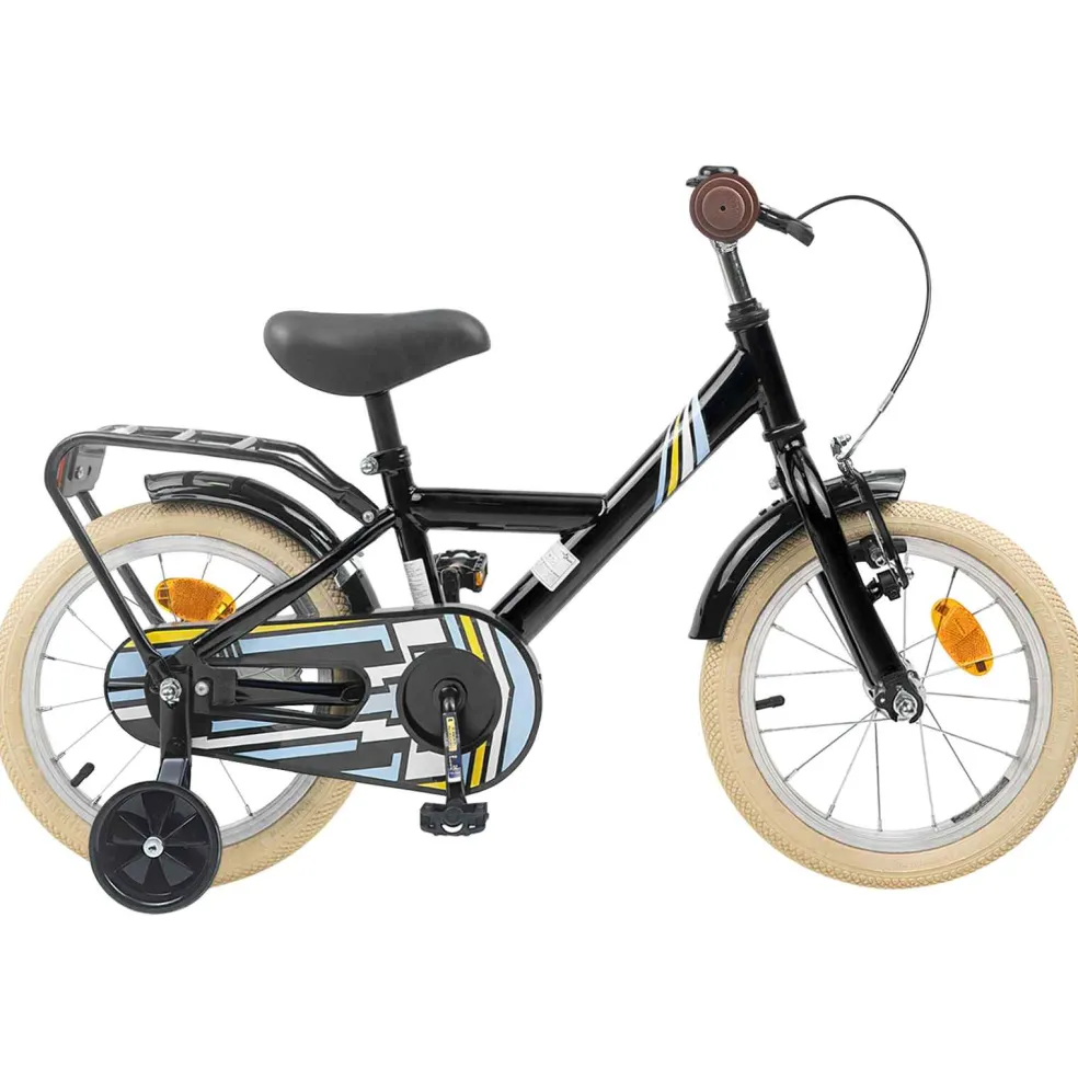 vidaXL Kinderfiets 12 Inch voor 2-4 jaar oud Zwart
