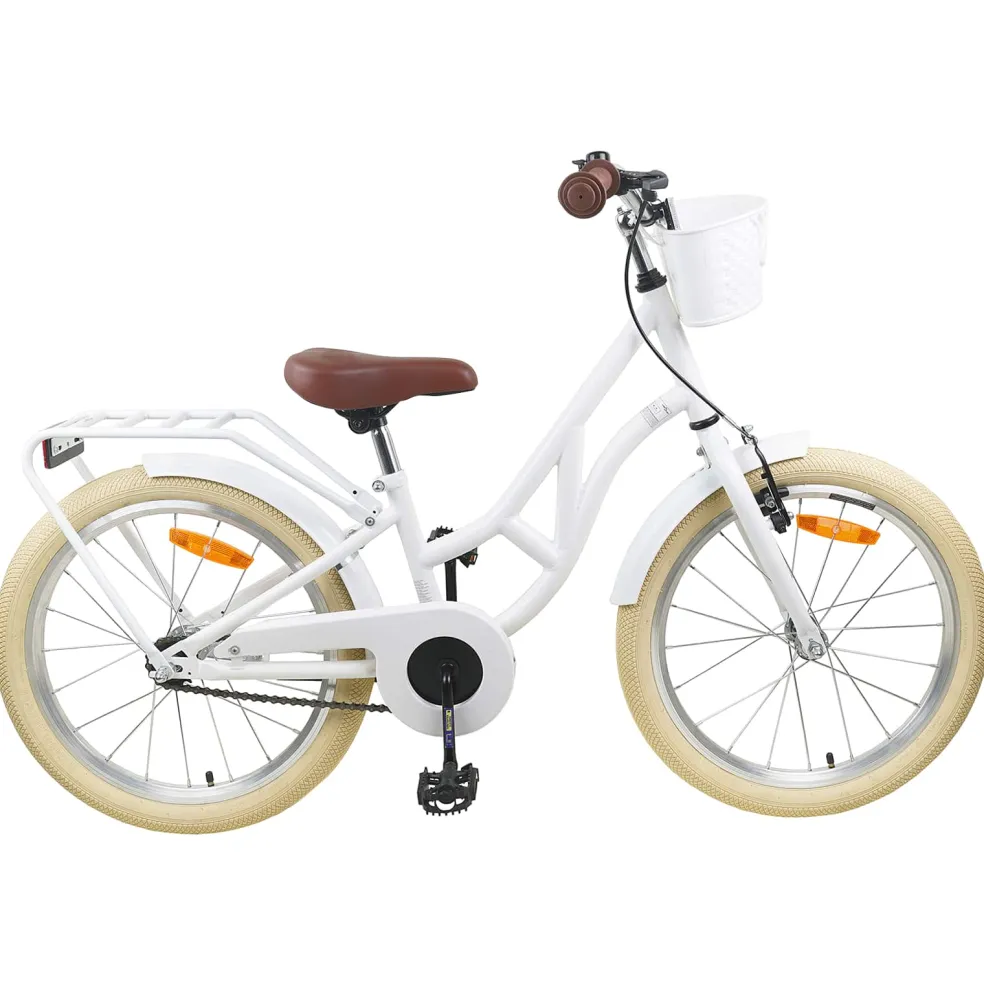 vidaXL Kinderfiets 20 Inch voor 6-11 jaar oud Wit