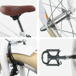 vidaXL Kinderfiets 20 Inch voor 6-11 jaar oud Wit