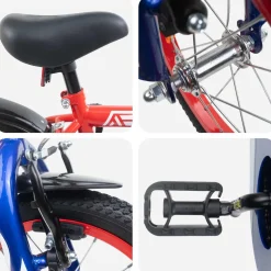 vidaXL Kinderfiets 12 Inch voor 2-4 jaar oud Rood