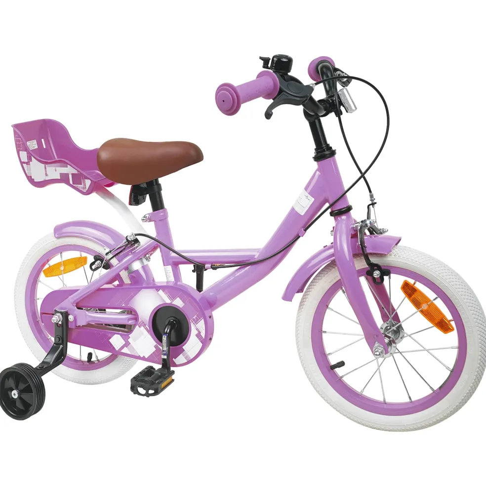 vidaXL Kinderfiets 12 Inch voor 2-4 jaar oud Paars