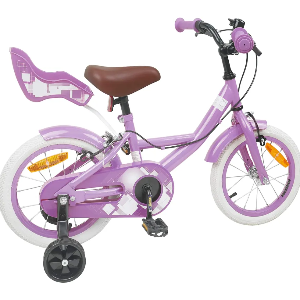 vidaXL Kinderfiets 12 Inch voor 2-4 jaar oud Paars