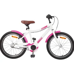 vidaXL Kinderfiets 18 Inch voor 5-7 jaar Roze