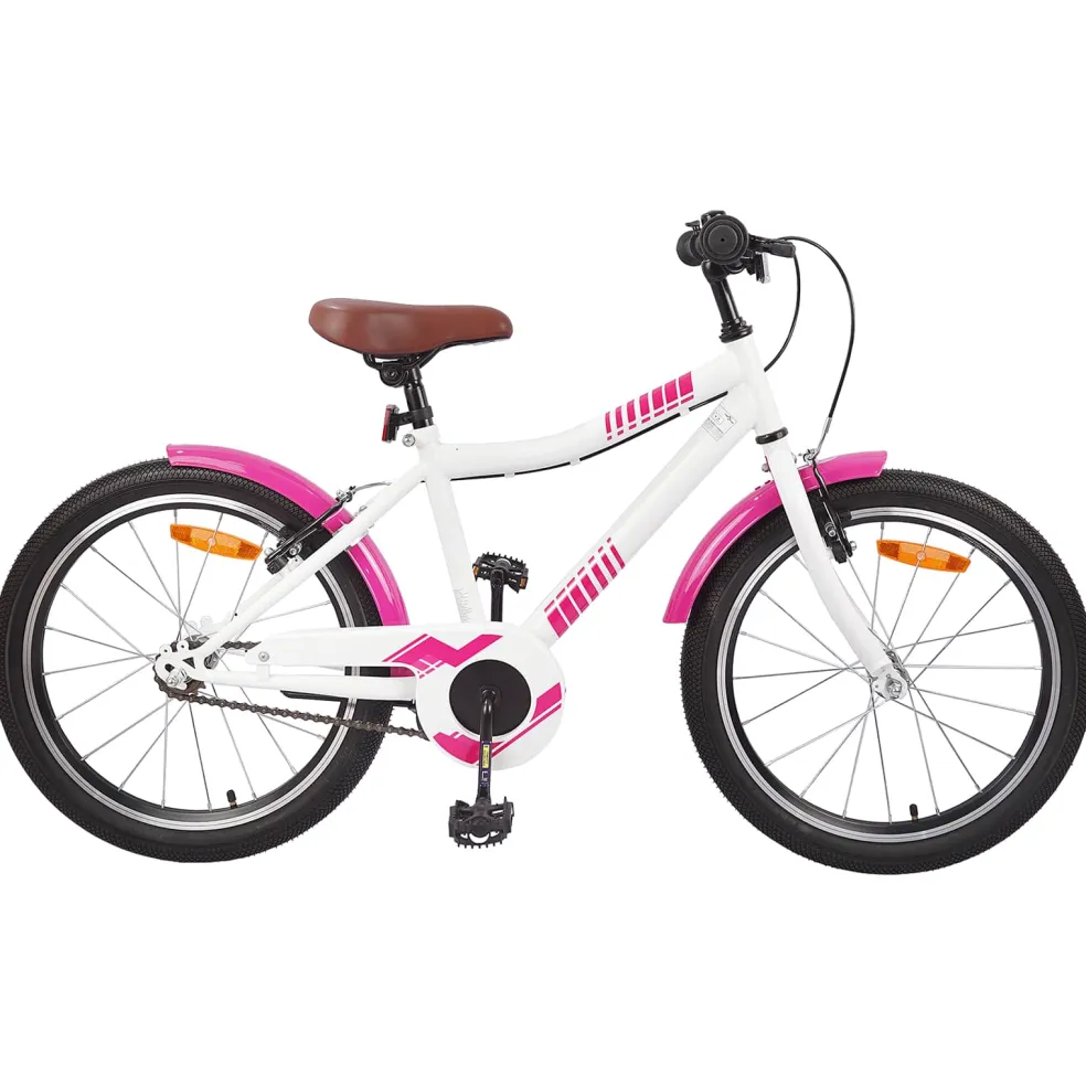 vidaXL Kinderfiets 18 Inch voor 5-7 jaar Roze