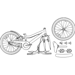 vidaXL Kinderfiets 18 Inch voor 5-7 jaar Roze