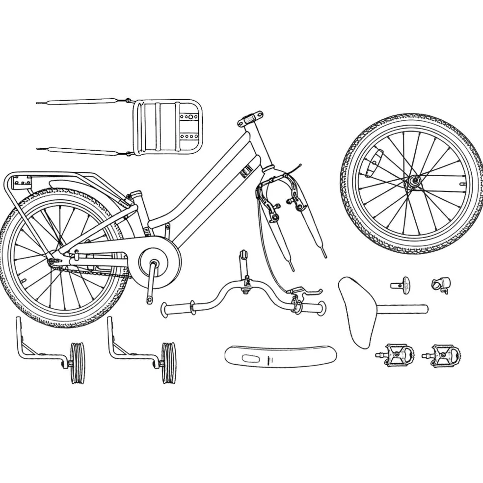 vidaXL Kinderfiets 12 Inch voor 2-4 jaar oud Donkerroze