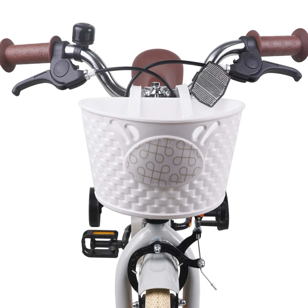 vidaXL Kinderfiets 12 Inch voor 2-4 jaar oud Lichtgrijs