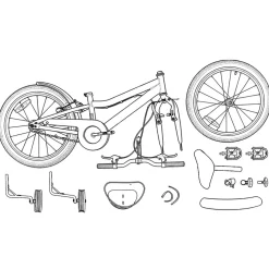 vidaXL Kinderfiets 12 Inch voor 2-4 jaar oud Lichtgrijs