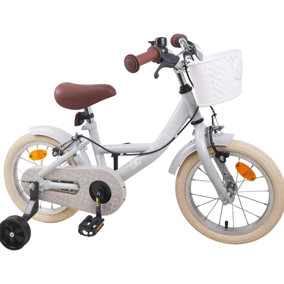 vidaXL Kinderfiets 12 Inch voor 2-4 jaar oud Lichtgrijs