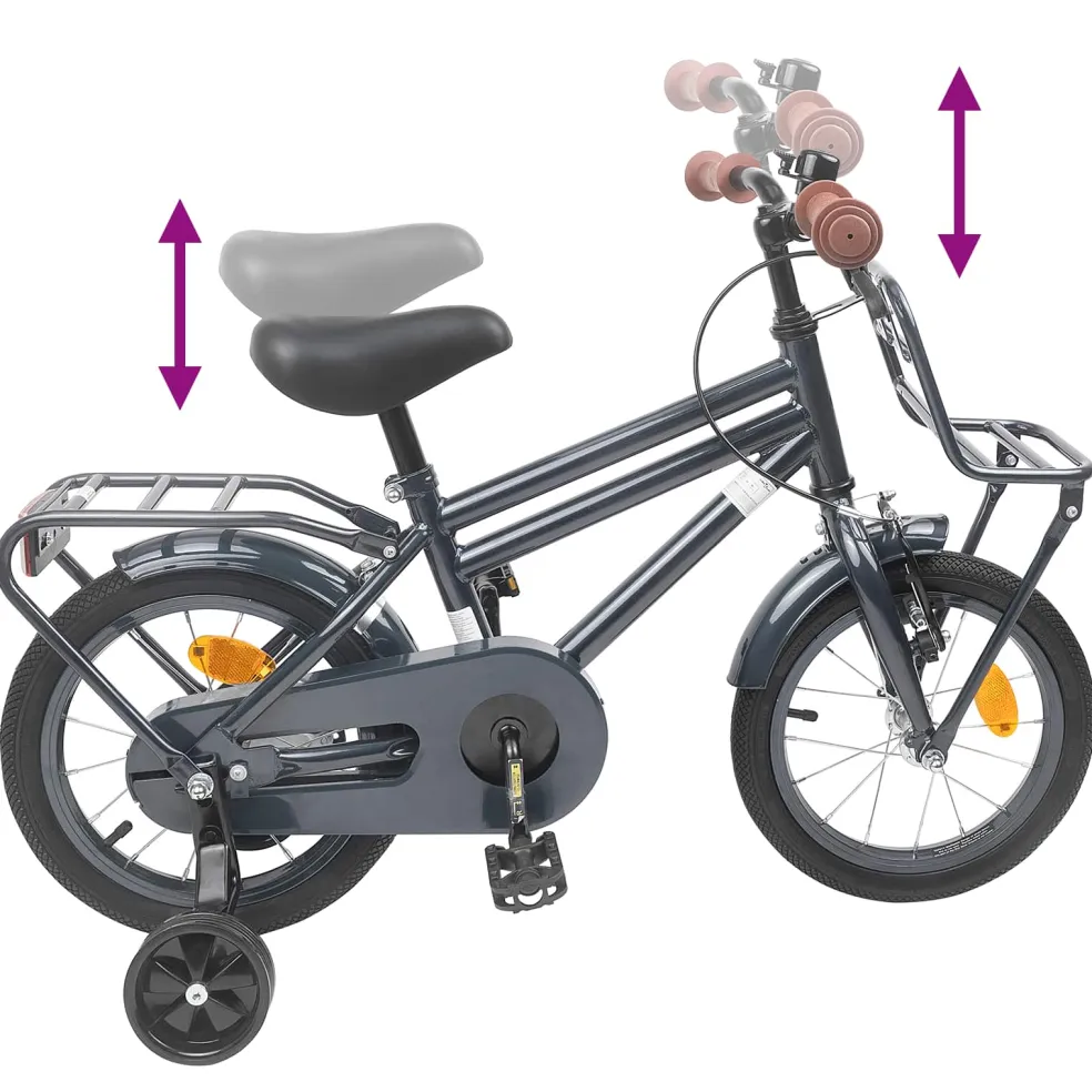 vidaXL Kinderfiets 12 Inch voor 2-4 jaar oud Wit