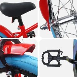 vidaXL Kinderfiets 16 Inch voor 4-6 jaar oud Rood