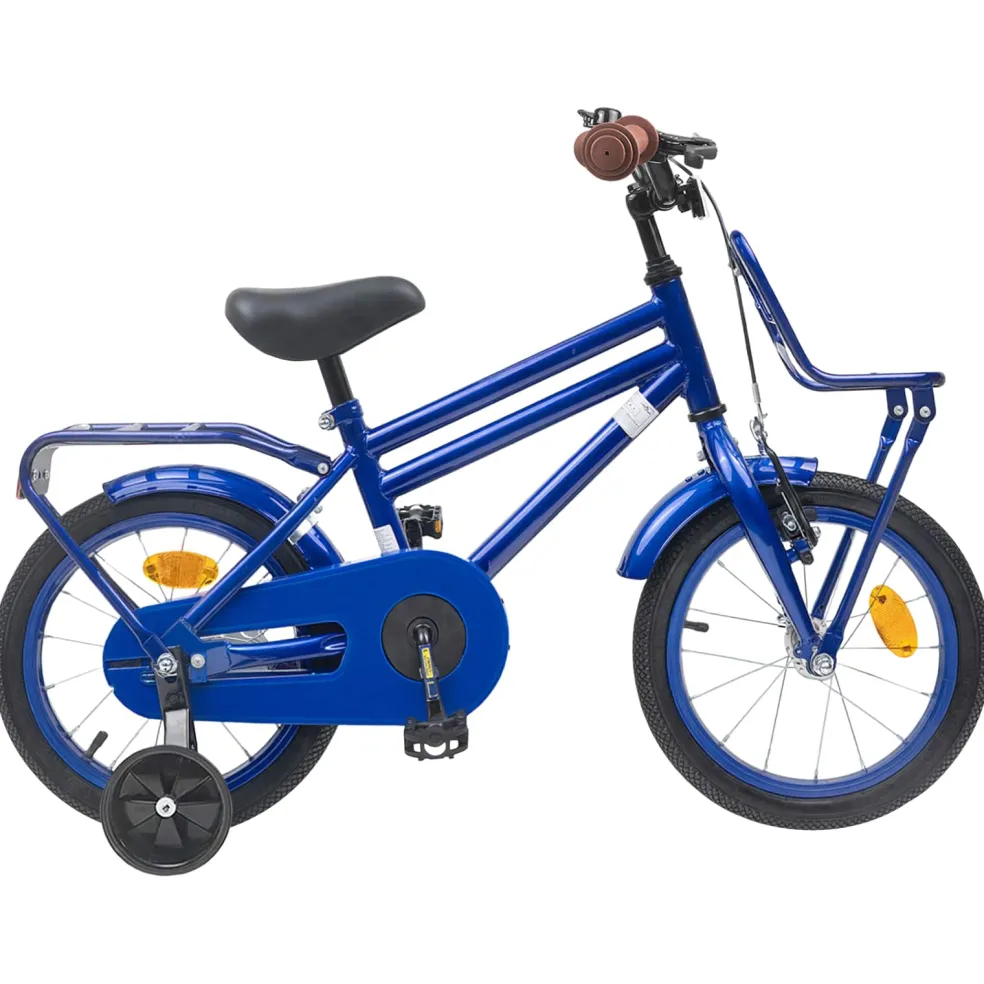 vidaXL Kinderfiets 12 Inch voor 2-4 jaar oud Donkerblauw