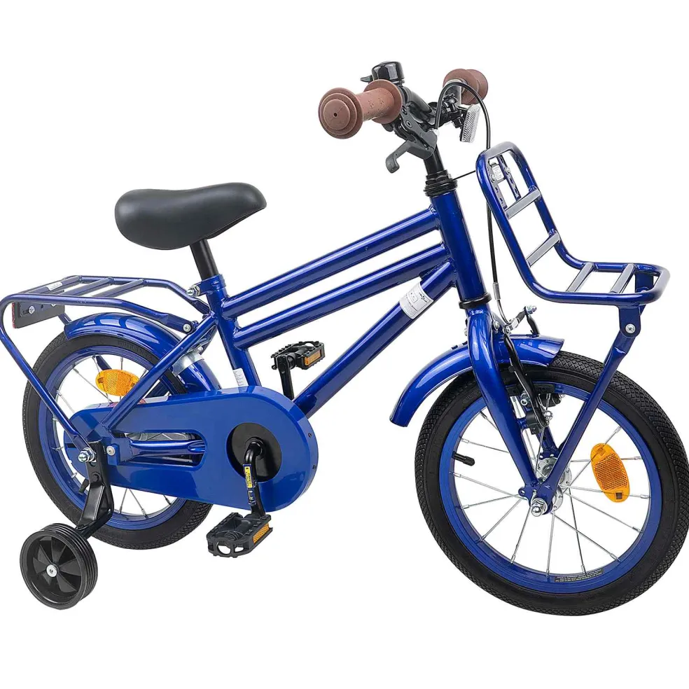 vidaXL Kinderfiets 12 Inch voor 2-4 jaar oud Donkerblauw