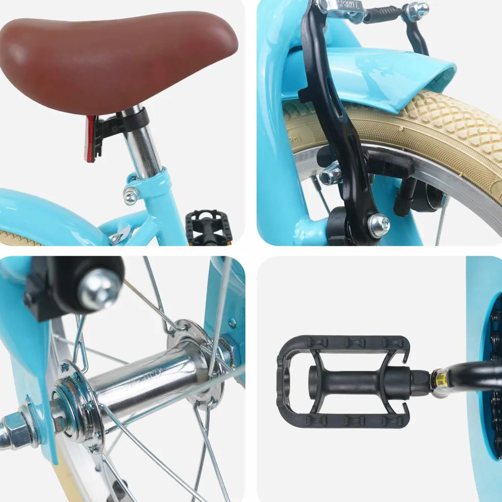 vidaXL Kinderfiets 12 Inch voor 2-4 jaar oud Lichtblauw