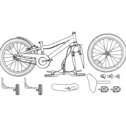 vidaXL Kinderfiets 12 Inch voor 2-4 jaar oud Lichtblauw
