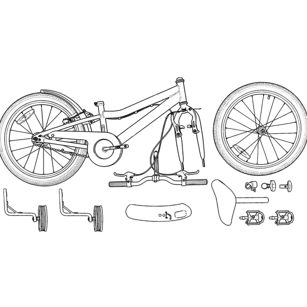 vidaXL Kinderfiets 12 Inch voor 2-4 jaar oud Lichtblauw