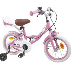 vidaXL Kinderfiets 12 Inch voor 2-4 jaar oud Roze