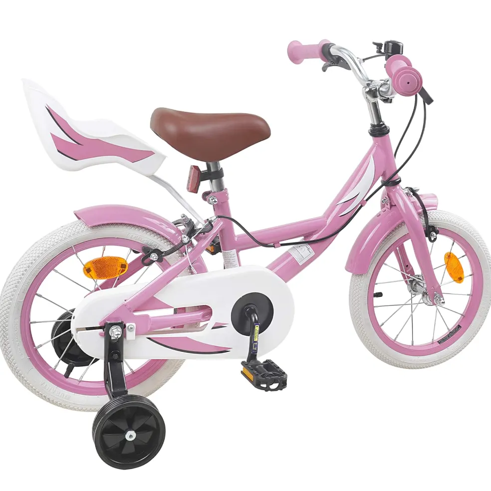 vidaXL Kinderfiets 12 Inch voor 2-4 jaar oud Roze
