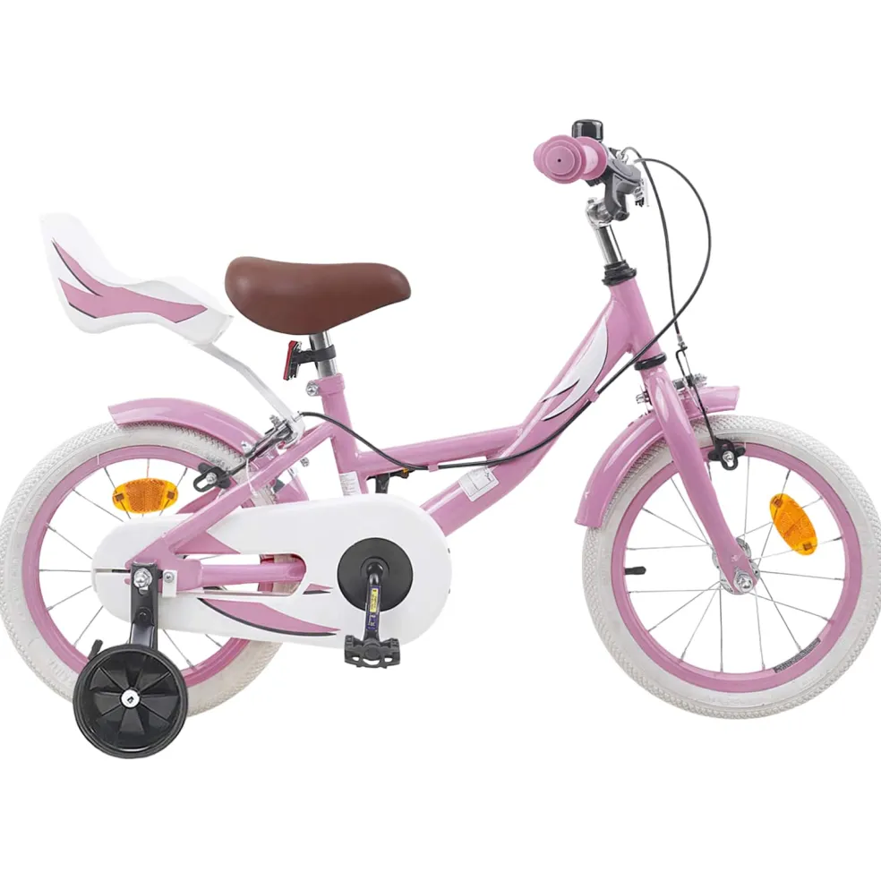 vidaXL Kinderfiets 12 Inch voor 2-4 jaar oud Roze