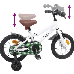 vidaXL Kinderfiets 12 Inch voor 2-4 jaar oud Wit