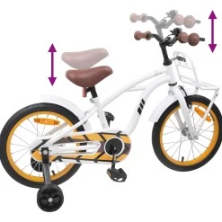 vidaXL Kinderfiets 16 Inch voor 4-6 jaar oud Wit