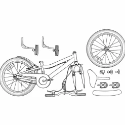 vidaXL Kinderfiets 12 Inch voor 2-4 jaar oud Lichtblauw