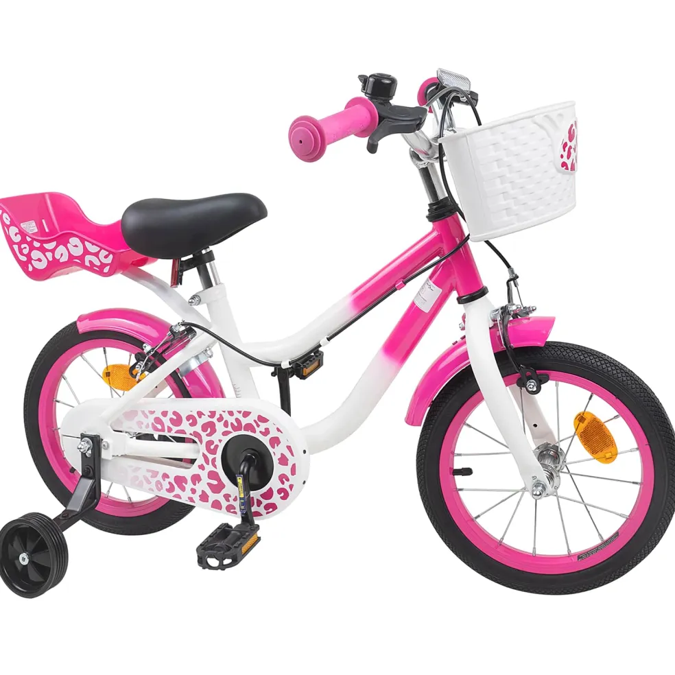 vidaXL Kinderfiets 12 Inch voor 2-4 jaar oud Roze
