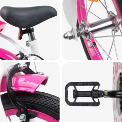 vidaXL Kinderfiets 12 Inch voor 2-4 jaar oud Roze