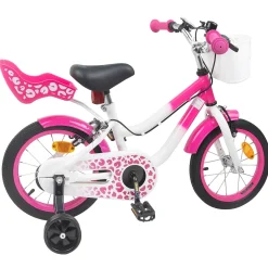 vidaXL Kinderfiets 12 Inch voor 2-4 jaar oud Roze