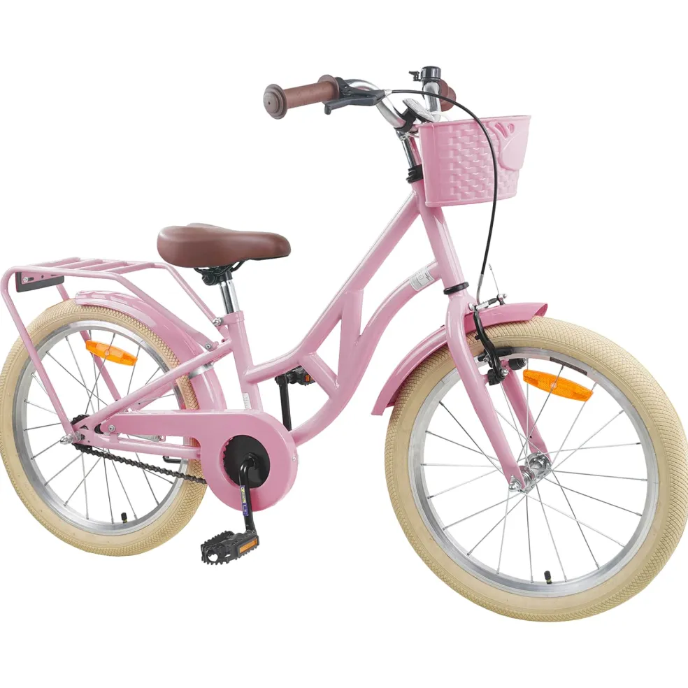 vidaXL Kinderfiets 24 Inch voor 8-12 jaar oud Lichtroze