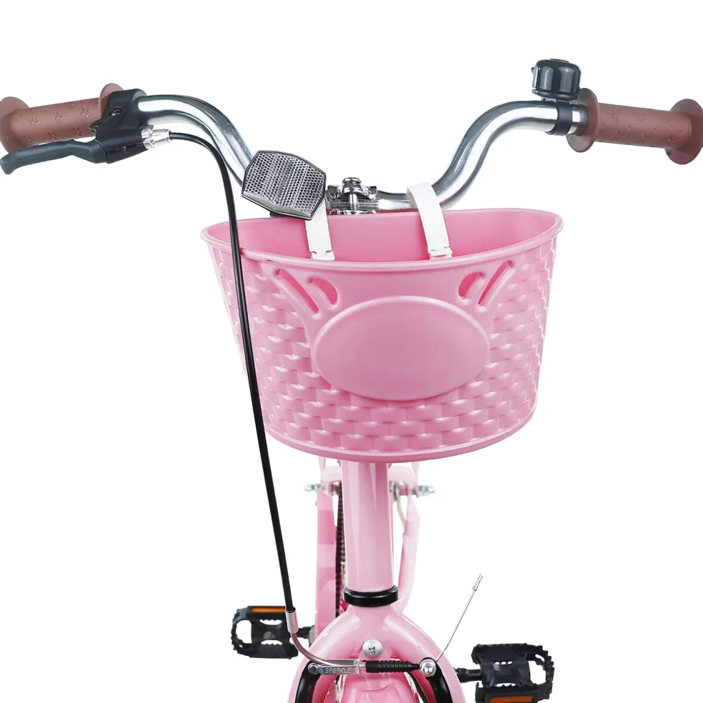 vidaXL Kinderfiets 24 Inch voor 8-12 jaar oud Lichtroze