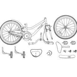 vidaXL Kinderfiets 12 Inch voor 2-4 jaar oud Wit