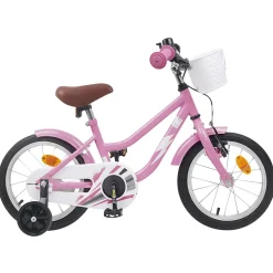 vidaXL Kinderfiets 18 Inch voor 5-7 jaar Lichtroze