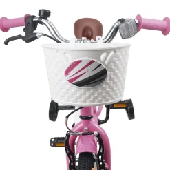 vidaXL Kinderfiets 18 Inch voor 5-7 jaar Lichtroze
