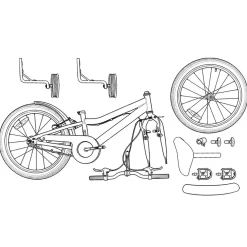 vidaXL Kinderfiets 12 Inch voor 2-4 jaar oud Rood