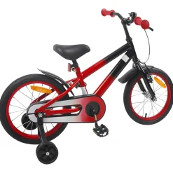 vidaXL Kinderfiets 16 Inch voor 4-6 jaar oud Rood Zwart
