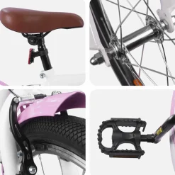 vidaXL Kinderfiets 16 Inch voor 4-6 jaar oud Zwart