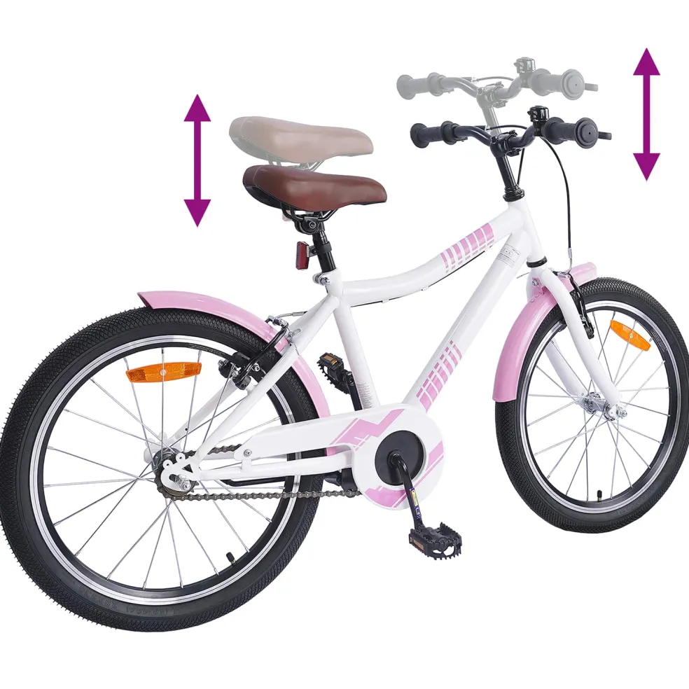vidaXL Kinderfiets 16 Inch voor 4-6 jaar oud Zwart